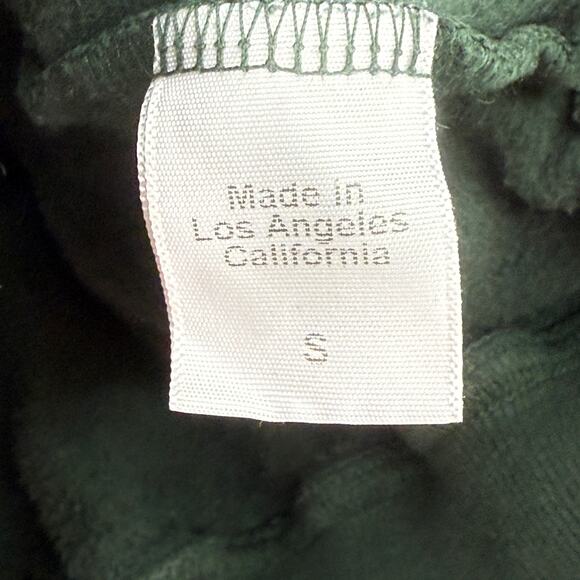 Clare V Womens OUI Cotton Pullover Crewneck Sweatshirt Green Size small - Picture 8 of 9